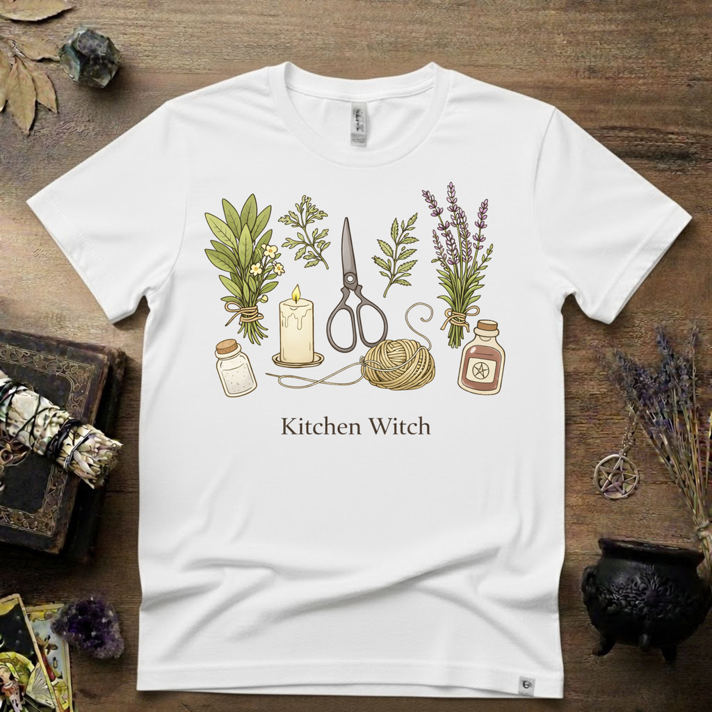 Kitchen Witch T-Shirt — Witchy Kitchen Spell Tee