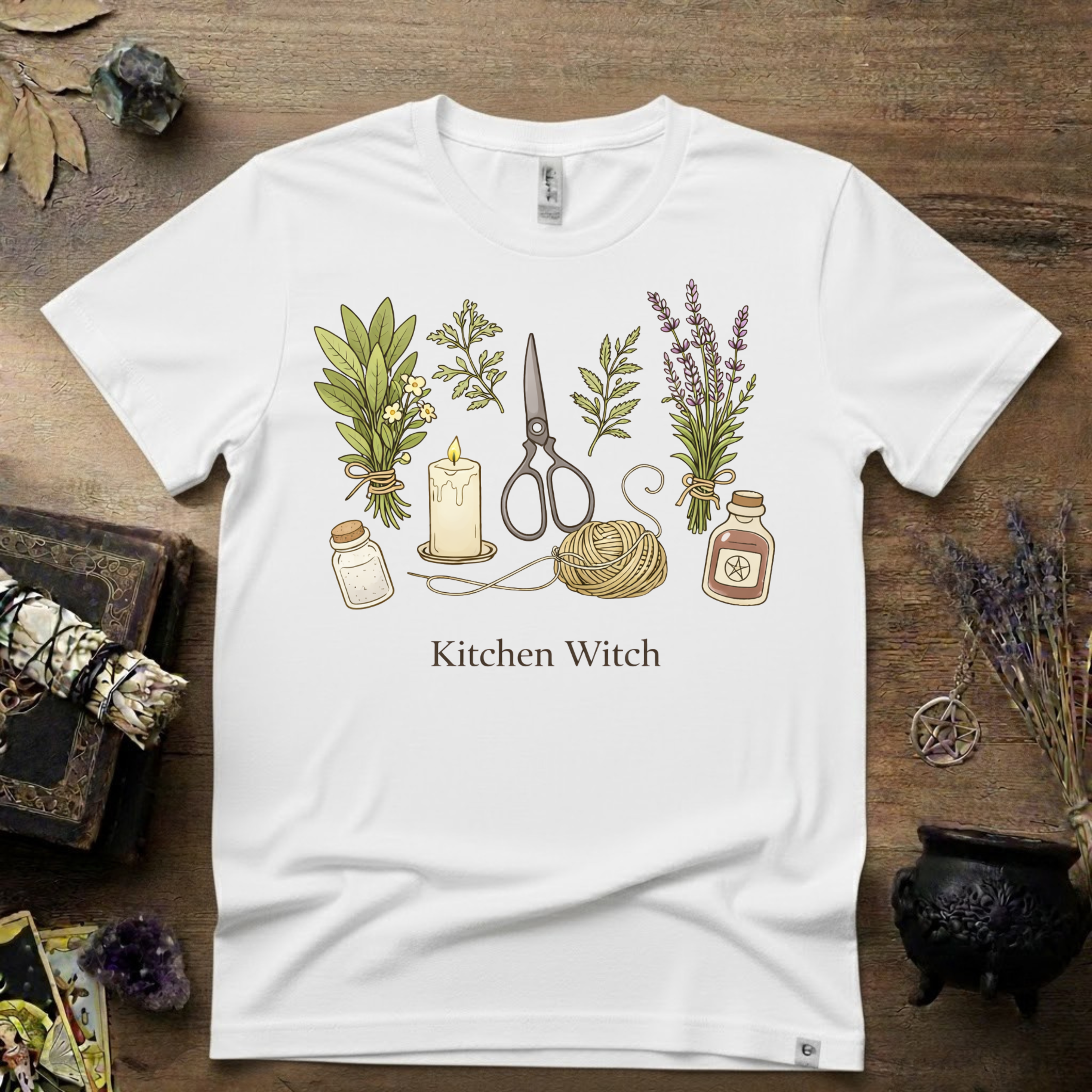 Kitchen Witch T-Shirt — Witchy Kitchen Spell Tee