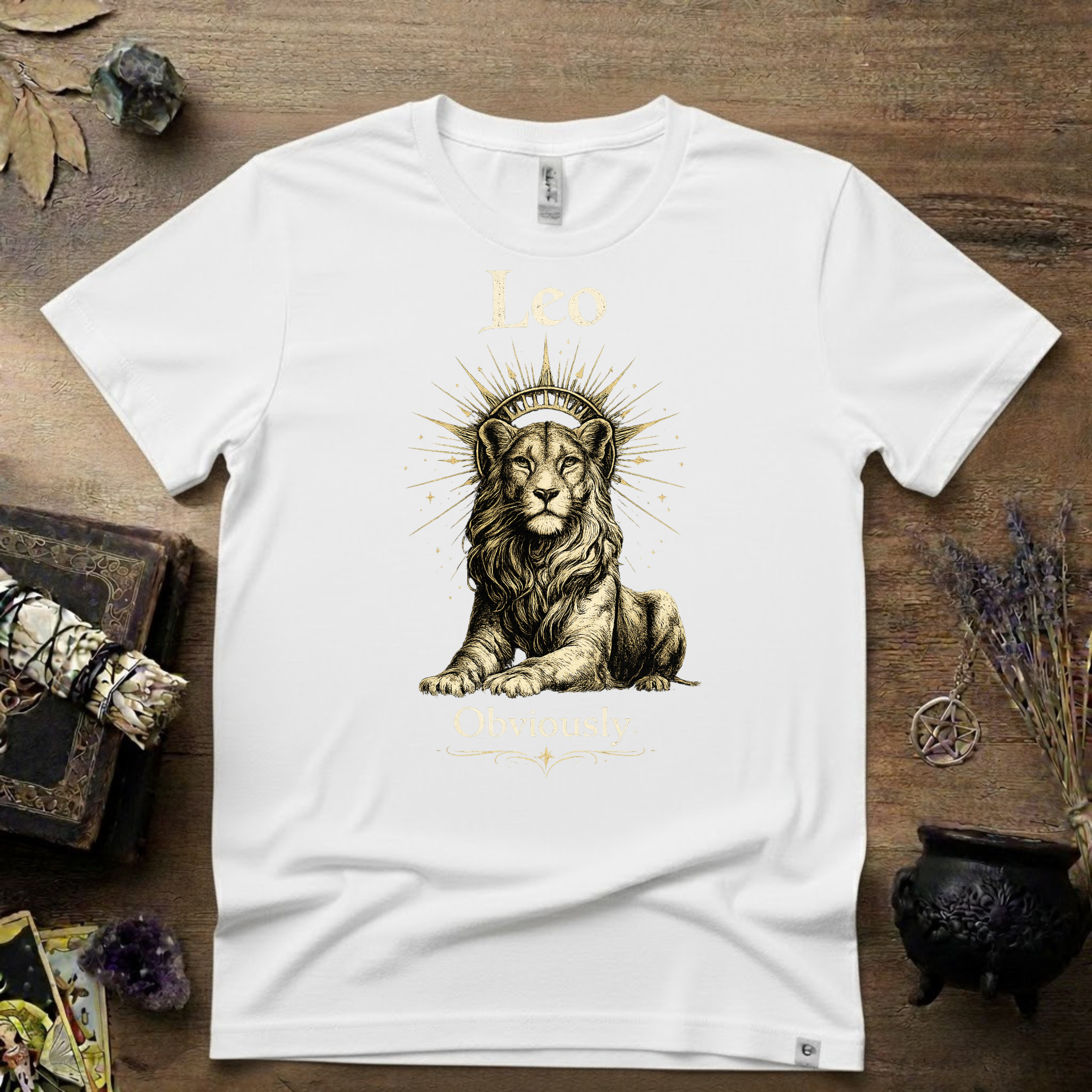 Leo Zodiac T-Shirt — Zodiac Leo "Obviously" Astrology Tee