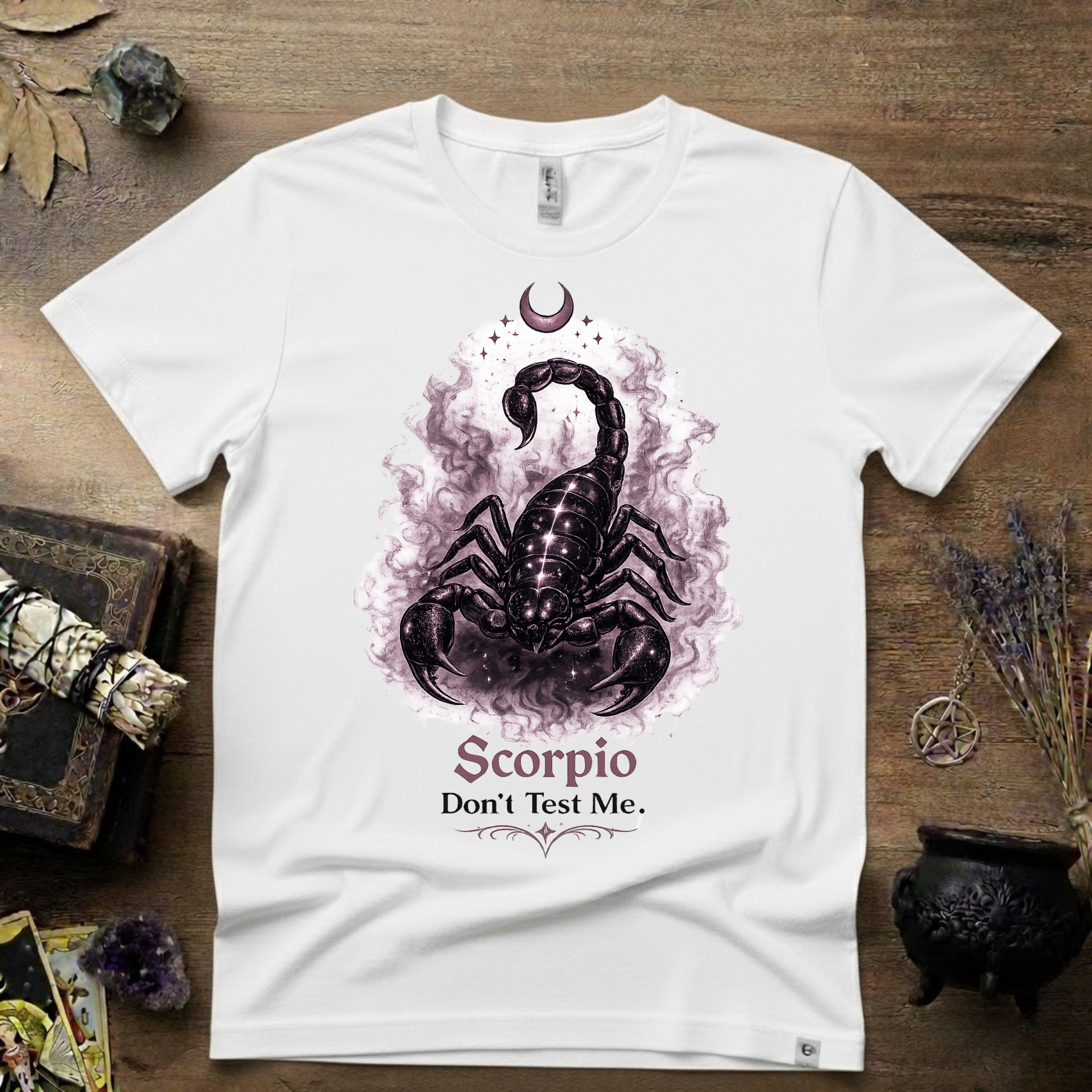 Scorpio 'Don't Test Me' T-Shirt — Bold Zodiac Tee for Scorpio Signs