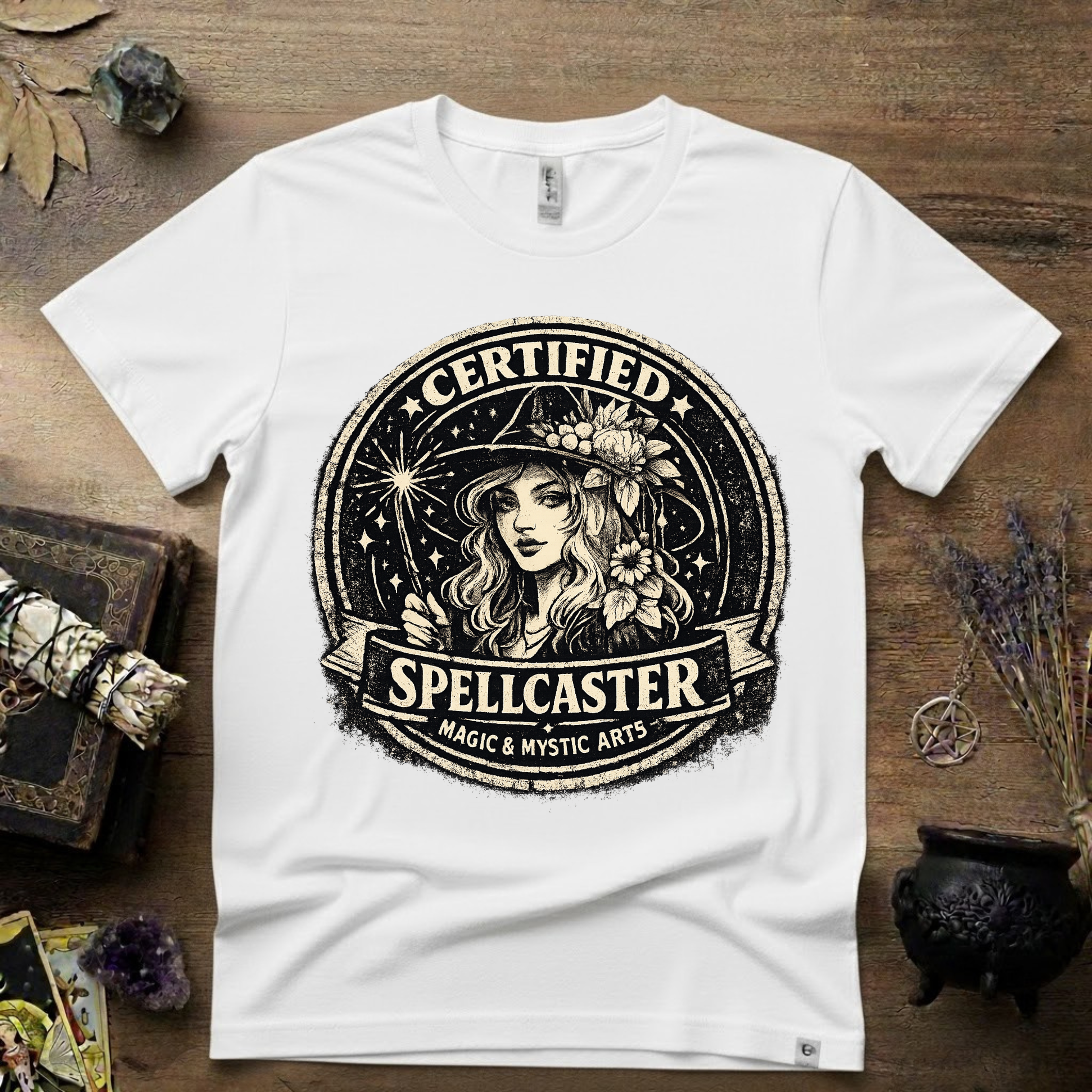 Certified Spell Caster witchy T-Shirt | Witchcraft, Occult, Magical