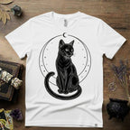 Black Cat Totem T-Shirt — Mystical Feline Graphic Tee