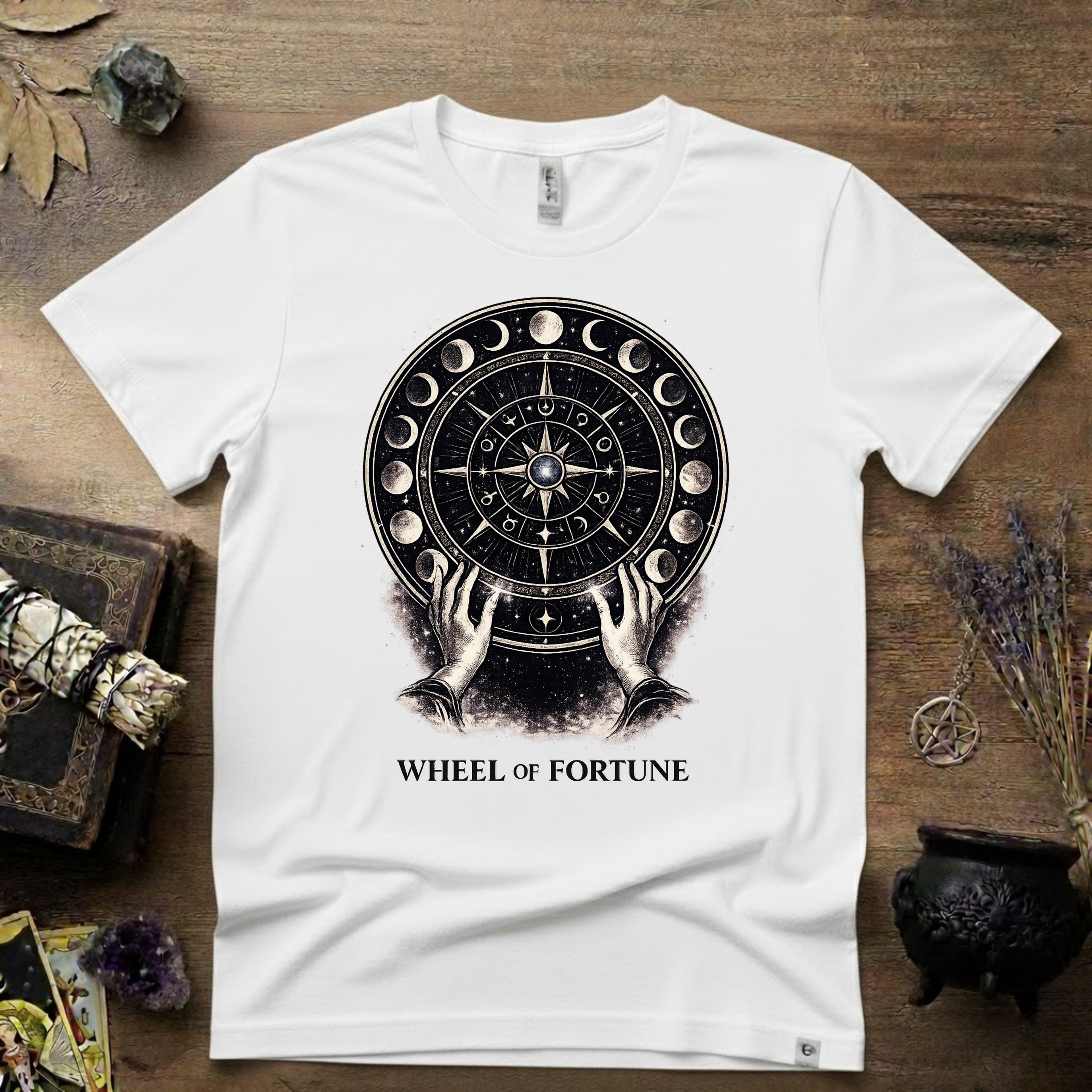Tarot T-Shirt — The Wheel of Fortune