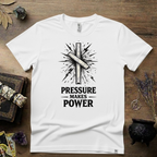 Nauthiz Rune "Pressure Makes Power" T-Shirt — Norse Rune Strength Tee
