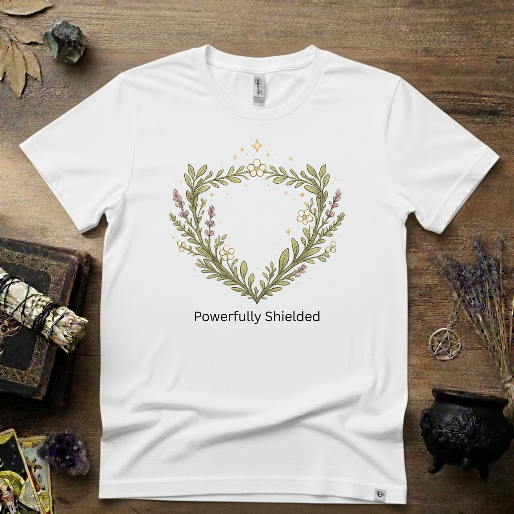 Witchy T-Shirt — "Powerfully Shielded"