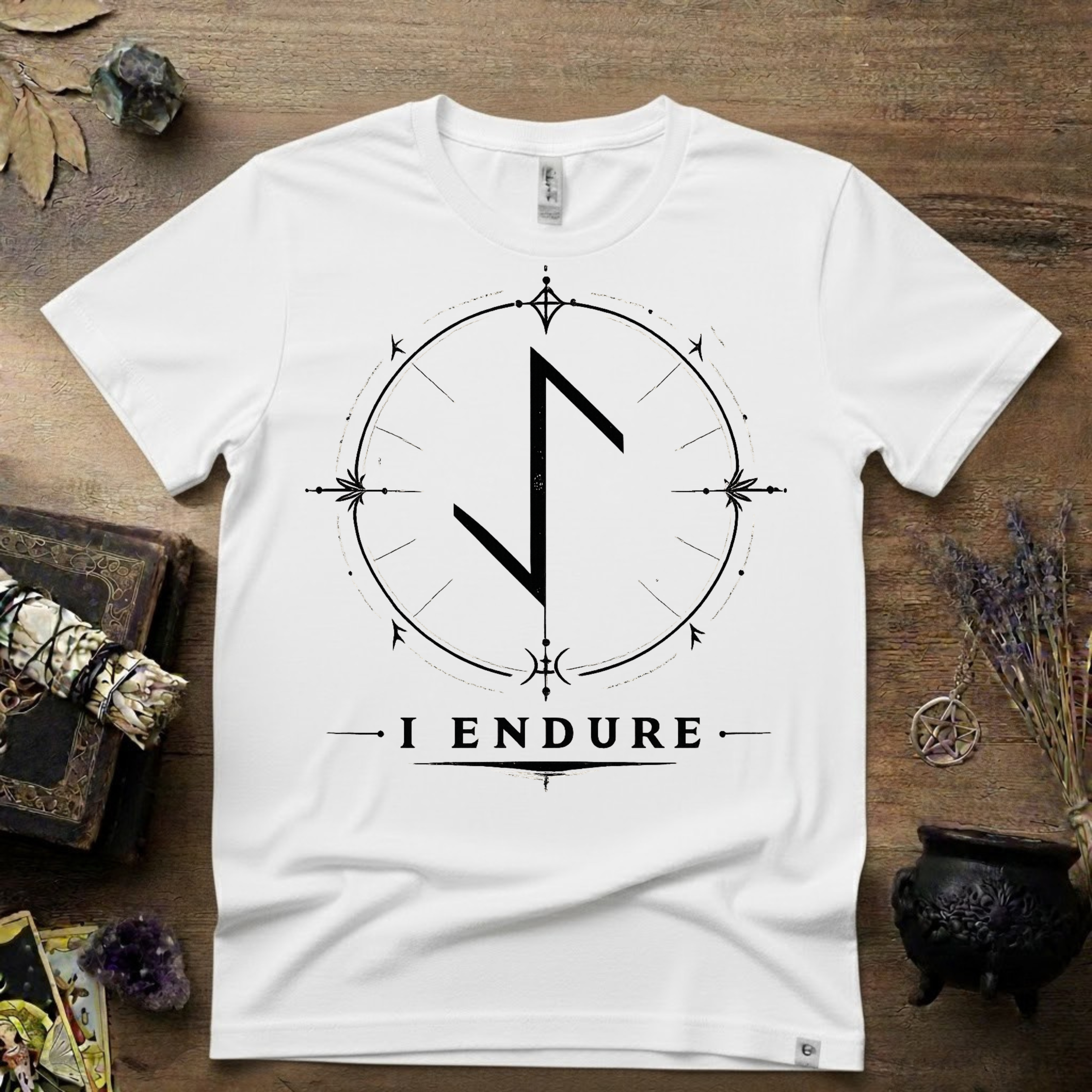 Eihwaz Rune 'I Endure' T-Shirt