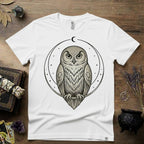 Owl Totem T-Shirt — Mystical Nature-Inspired Graphic Tee