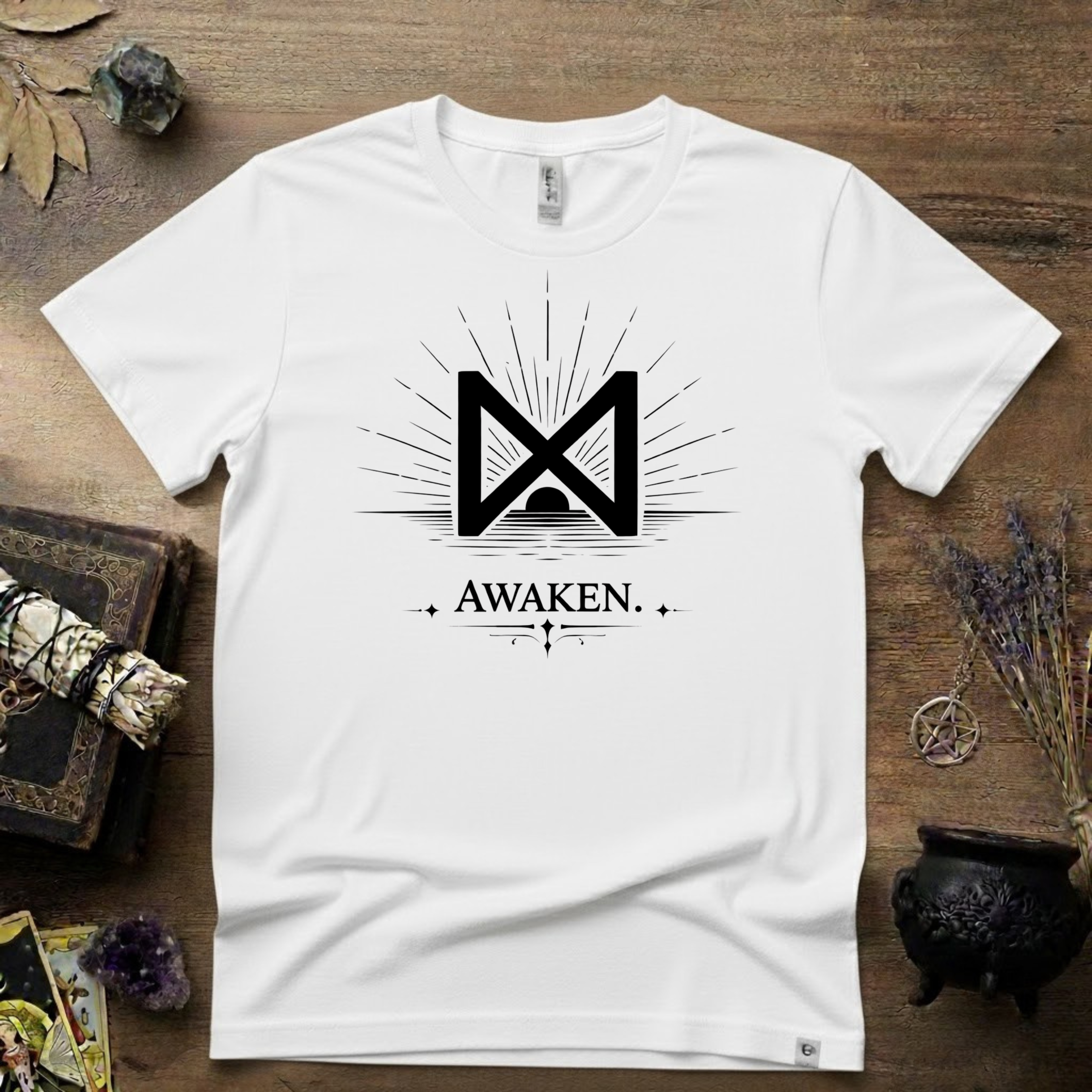 Dagaz Rune T-Shirt — "Awaken" Nordic Symbol Tee