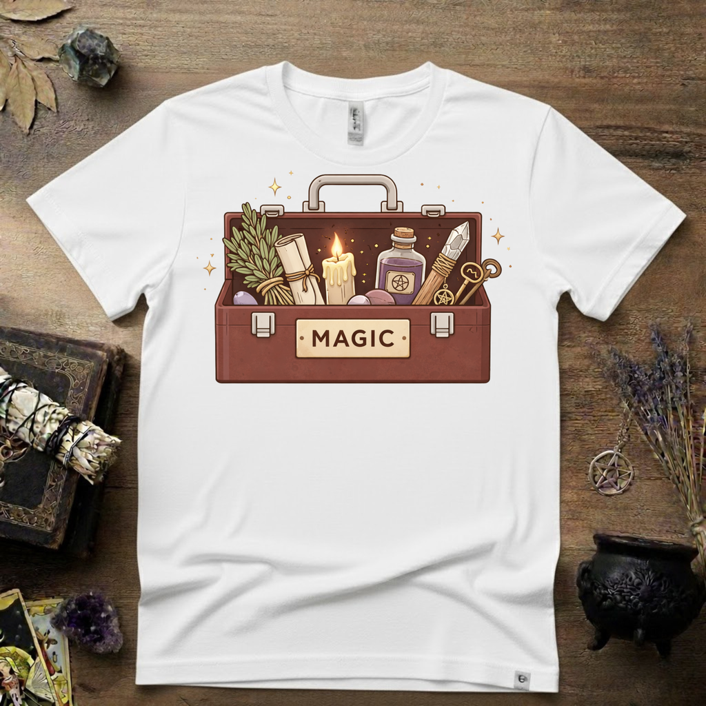 Witchy T-Shirt — "Magic Toolbox"