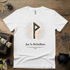 Wunjo Rune "Joy is Rebellion" T-Shirt